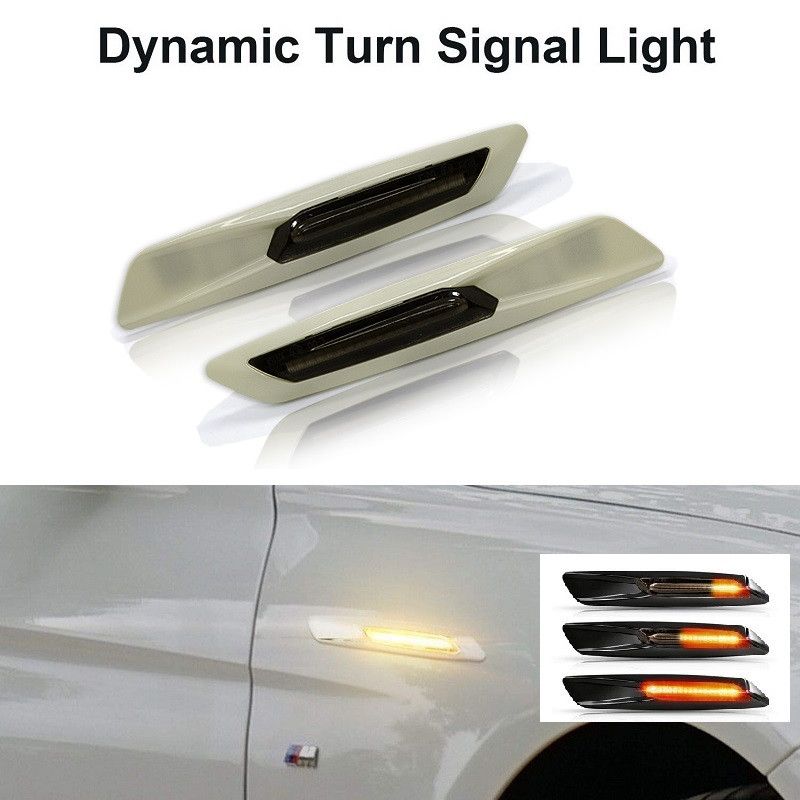 LED SIJALICE, BOCNI DYNAMIC MIGAVCI - BMW - PEARL WHITE - SMOKE LENS 1606H2 Beograd Zemun